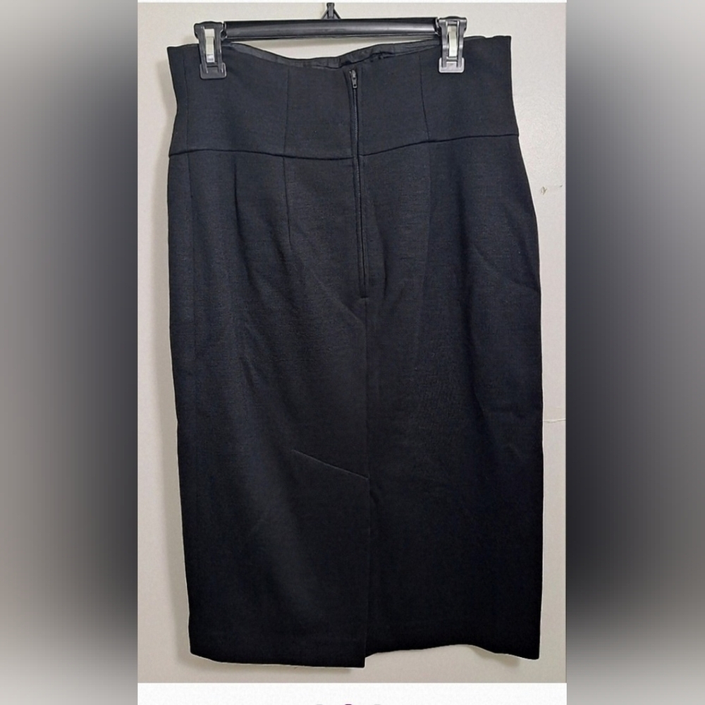Tahari Retro Wool Jacket and Skirt Suit In Rich Black - Picture 6 of 8